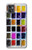 W3956 Watercolor Palette Box Graphic Hülle Schutzhülle Taschen und Leder Flip für Motorola Moto G32