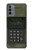 W3959 Military Radio Graphic Print Hülle Schutzhülle Taschen und Leder Flip für Motorola Moto G31