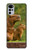 W3917 Capybara Family Giant Guinea Pig Hülle Schutzhülle Taschen und Leder Flip für Motorola Moto G22