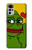 W3945 Pepe Love Middle Finger Hülle Schutzhülle Taschen und Leder Flip für Motorola Moto G22