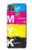 W3930 Cyan Magenta Yellow Key Hülle Schutzhülle Taschen und Leder Flip für Motorola Moto G9 Power