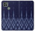 W3950 Textile Thai Blue Pattern Hülle Schutzhülle Taschen und Leder Flip für Motorola Moto G9 Power