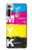 W3930 Cyan Magenta Yellow Key Hülle Schutzhülle Taschen und Leder Flip für Motorola Moto G8