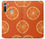 W3946 Seamless Orange Pattern Hülle Schutzhülle Taschen und Leder Flip für Motorola Moto G8