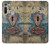 W3955 Vintage Keyhole Weather Door Hülle Schutzhülle Taschen und Leder Flip für Motorola Moto G8