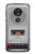 W3953 Vintage Cassette Player Graphic Hülle Schutzhülle Taschen und Leder Flip für Motorola Moto G7 Play