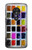 W3956 Watercolor Palette Box Graphic Hülle Schutzhülle Taschen und Leder Flip für Motorola Moto G7 Play