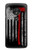 W3958 Firefighter Axe Flag Hülle Schutzhülle Taschen und Leder Flip für Motorola Moto G7 Play