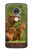 W3917 Capybara Family Giant Guinea Pig Hülle Schutzhülle Taschen und Leder Flip für Motorola Moto G7, Moto G7 Plus
