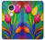 W3926 Colorful Tulip Oil Painting Hülle Schutzhülle Taschen und Leder Flip für Motorola Moto G7, Moto G7 Plus