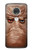 W3940 Leather Mad Face Graphic Paint Hülle Schutzhülle Taschen und Leder Flip für Motorola Moto G7, Moto G7 Plus