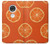 W3946 Seamless Orange Pattern Hülle Schutzhülle Taschen und Leder Flip für Motorola Moto G7, Moto G7 Plus