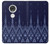 W3950 Textile Thai Blue Pattern Hülle Schutzhülle Taschen und Leder Flip für Motorola Moto G7, Moto G7 Plus