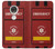 W3957 Emergency Medical Service Hülle Schutzhülle Taschen und Leder Flip für Motorola Moto G7, Moto G7 Plus