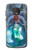 W3912 Cute Little Mermaid Aqua Spa Hülle Schutzhülle Taschen und Leder Flip für Motorola Moto G6