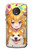 W3918 Baby Corgi Dog Corgi Girl Candy Hülle Schutzhülle Taschen und Leder Flip für Motorola Moto G6