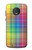 W3942 LGBTQ Rainbow Plaid Tartan Hülle Schutzhülle Taschen und Leder Flip für Motorola Moto G6