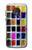 W3956 Watercolor Palette Box Graphic Hülle Schutzhülle Taschen und Leder Flip für Motorola Moto G6