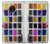 W3956 Watercolor Palette Box Graphic Hülle Schutzhülle Taschen und Leder Flip für Motorola Moto G6