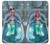 W3911 Cute Little Mermaid Aqua Spa Hülle Schutzhülle Taschen und Leder Flip für Motorola Moto X4