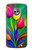 W3926 Colorful Tulip Oil Painting Hülle Schutzhülle Taschen und Leder Flip für Motorola Moto X4