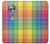 W3942 LGBTQ Rainbow Plaid Tartan Hülle Schutzhülle Taschen und Leder Flip für Motorola Moto X4