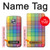 W3942 LGBTQ Rainbow Plaid Tartan Hülle Schutzhülle Taschen und Leder Flip für Motorola Moto X4