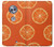 W3946 Seamless Orange Pattern Hülle Schutzhülle Taschen und Leder Flip für Motorola Moto X4