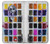 W3956 Watercolor Palette Box Graphic Hülle Schutzhülle Taschen und Leder Flip für Motorola Moto X4