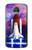 W3913 Colorful Nebula Space Shuttle Hülle Schutzhülle Taschen und Leder Flip für Motorola Moto Z2 Play, Z2 Force