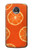 W3946 Seamless Orange Pattern Hülle Schutzhülle Taschen und Leder Flip für Motorola Moto Z2 Play, Z2 Force