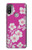 W3924 Cherry Blossom Pink Background Hülle Schutzhülle Taschen und Leder Flip für Motorola Moto E20,E30,E40