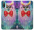 W3934 Fantasy Nerd Owl Hülle Schutzhülle Taschen und Leder Flip für Motorola Moto E20,E30,E40