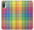 W3942 LGBTQ Rainbow Plaid Tartan Hülle Schutzhülle Taschen und Leder Flip für Motorola Moto E20,E30,E40