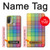 W3942 LGBTQ Rainbow Plaid Tartan Hülle Schutzhülle Taschen und Leder Flip für Motorola Moto E20,E30,E40