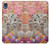 W3916 Alpaca Family Baby Alpaca Hülle Schutzhülle Taschen und Leder Flip für Motorola Moto E6, Moto E (6th Gen)
