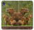 W3917 Capybara Family Giant Guinea Pig Hülle Schutzhülle Taschen und Leder Flip für Motorola Moto E6, Moto E (6th Gen)