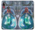 W3912 Cute Little Mermaid Aqua Spa Hülle Schutzhülle Taschen und Leder Flip für Motorola Moto E6 Plus, Moto E6s