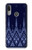 W3950 Textile Thai Blue Pattern Hülle Schutzhülle Taschen und Leder Flip für Motorola Moto E6 Plus, Moto E6s