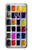 W3956 Watercolor Palette Box Graphic Hülle Schutzhülle Taschen und Leder Flip für Motorola Moto E6 Plus, Moto E6s