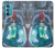 W3912 Cute Little Mermaid Aqua Spa Hülle Schutzhülle Taschen und Leder Flip für Motorola Edge 30