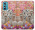 W3916 Alpaca Family Baby Alpaca Hülle Schutzhülle Taschen und Leder Flip für Motorola Edge 30