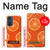 W3946 Seamless Orange Pattern Hülle Schutzhülle Taschen und Leder Flip für Motorola Edge 30