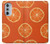 W3946 Seamless Orange Pattern Hülle Schutzhülle Taschen und Leder Flip für Motorola Edge 30 Pro