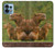 W3917 Capybara Family Giant Guinea Pig Hülle Schutzhülle Taschen und Leder Flip für Motorola Edge+ (2023), X40, X40 Pro, Edge 40 Pro