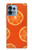 W3946 Seamless Orange Pattern Hülle Schutzhülle Taschen und Leder Flip für Motorola Edge+ (2023), X40, X40 Pro, Edge 40 Pro
