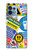 W3960 Safety Signs Sticker Collage Hülle Schutzhülle Taschen und Leder Flip für Motorola Edge+ (2023), X40, X40 Pro, Edge 40 Pro