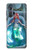 W3911 Cute Little Mermaid Aqua Spa Hülle Schutzhülle Taschen und Leder Flip für Motorola Edge+