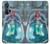 W3911 Cute Little Mermaid Aqua Spa Hülle Schutzhülle Taschen und Leder Flip für Motorola Edge+