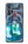 W3912 Cute Little Mermaid Aqua Spa Hülle Schutzhülle Taschen und Leder Flip für Motorola Edge+